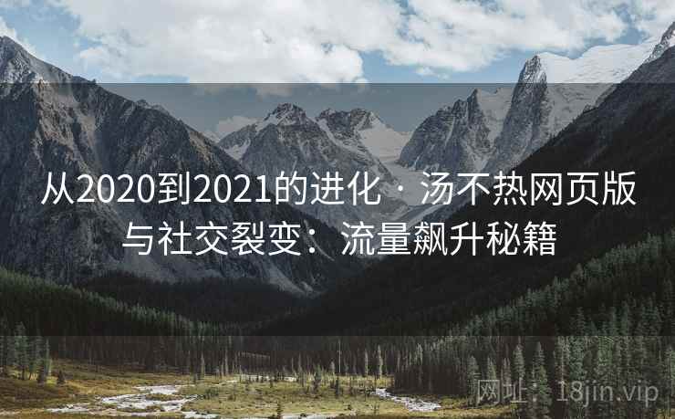 从2020到2021的进化 · 汤不热网页版与社交裂变：流量飙升秘籍