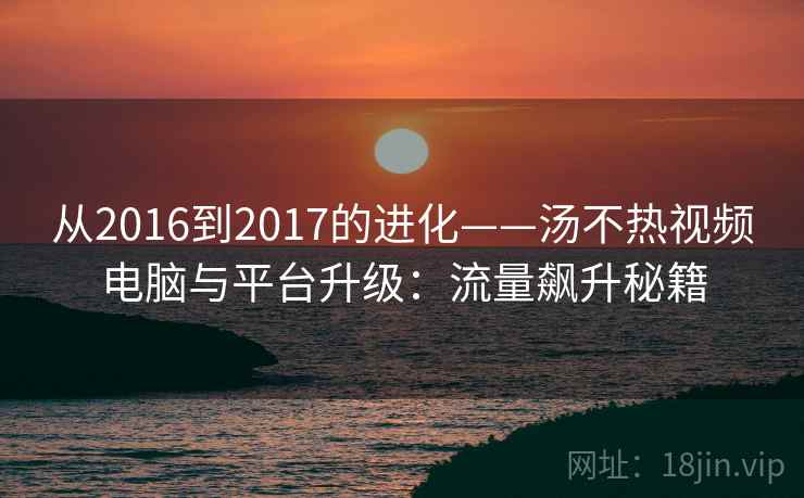 从2016到2017的进化——汤不热视频电脑与平台升级：流量飙升秘籍