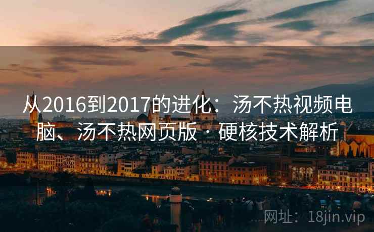 从2016到2017的进化：汤不热视频电脑、汤不热网页版 · 硬核技术解析